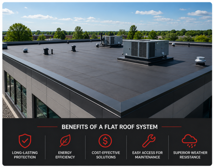 flat roof benefits